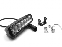 6.0 Inch LED Light Bar 18W Flood DT Harness 79900 2,880 Lumens Each Southern Truck Lifts