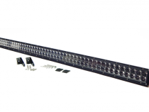 52.0 Inch LED Light Bar Chrome Series Double Row Straight Combo Flood/Beam 300W DT Harness 27,000 Lumens Southern Truck Lifts