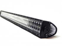 52.0 Inch LED Light Bar Chrome Series Double Row Straight Combo Flood/Beam 300W DT Harness 27,000 Lumens Southern Truck Lifts