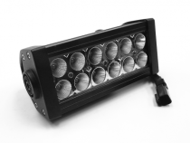 6.0 Inch LED Light Bar Chrome Series Double Row Straight Combo Flood/Beam 36W DT Harness 3,240 Lumens Southern Truck Lifts