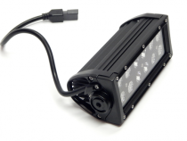 7.5 Inch LED Light Bar Black Series Double Row Straight Combo Flood/Beam 36W DT Harness 3,240 Lumens Southern Truck Lifts