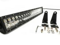 20.0 Inch Amber/White LED Light Bar Double Row Straight Combo Flood/Beam 72W DT Harness 79904 7,200 Lumens Southern Truck Lifts