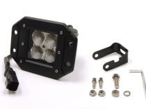 3.0 X 3.0 Inch 16W Square Flush Mount LED Light Spot Beam 1,440 Lumens Each Southern Truck Lifts