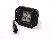 3.0 X 3.0 Inch 16W Square Flush Mount LED Light Spot Beam 1,440 Lumens Each Southern Truck Lifts