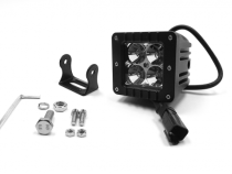3.0 X 3.0 Inch 16W Square LED Cube Light Flood Beam 1,440 Lumens Each Southern Truck Lifts