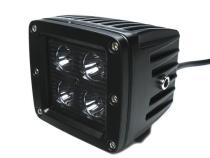 3.0 Inch Square Cube Cree Spot Beam LED Lights Pair Black Series W/Harness 79903 Southern Truck Lifts