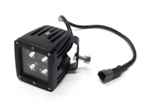 3.0 X 3.0 Inch 16W Square LED Light Spot 1,440 Lumens Each Black Series Southern Truck Lifts
