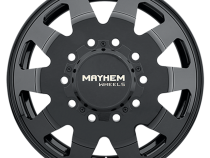 Mayhem Dually Wheels Challenger 8181 FB 22x8.25 Front Dually Full Black 169 Off Set 10 Lug 11.28 BSM 170.1 Bore Cast Aluminum