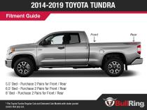 Flush Fit Retractable Tie-Down Anchors '14 -19 Toyota Tundra Regular Cab Extended Cab Hard Card Bullring