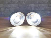 1969 Chevrolet Camaro Chrome Billet Front Parking Lamps with Revive 1157 White LEDs w/ HDR Switchback Halos Dapper Lighting