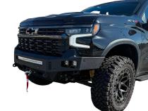 23-25 Chevrolet 1500 ZR2 Octane Front Winch Bumper No Parking Sensors Chassis Unlimited