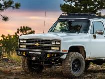 73-91 Chevy/GM Front Diablo Winch Bumper Black Texture Powdercoat Chassis Unlimited