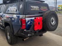 24-Present Toyota Tacoma Octane Dual Swing Out Rear Bumper No Parking Sensors Chassis Unlimited