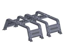 Thorax Bed Rack System Fits Diamon Back Covers 10-18 RAM 1500/2500/3500 18 Inch