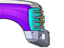 23-Present Ford Superduty F250/F350 Attitude Series Front Winch Bumper No Parking Sensors Chassis Unlimited