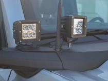 2022-Present Bronco Cowl Light Brackets Fishbone Offroad