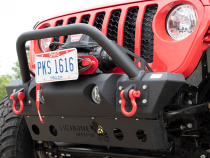 Jeep JL/Gladiator Front Winch Bumper for 18-Pres Wrangler JL/Gladiator Black Powdercoat Fishbone Offroad