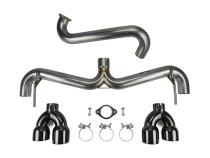 Axle Back Exhaust Black Tips STI 2008-2014 / WRX 2011-2014 Hatchback FactionFab
