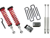 1-4 Inch Lift Coilovers 3 Inch / Rear Blocks w/ U Bolts and Shocks 96-04 Toyota Tacoma Freedom Off-Road