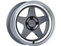 Aluminum Wheels 15x7 KNP K12GM Machined Gloss Gunmetal Gray 4x100 Bolt Pattern 0 Offset Kansei Wheels