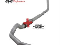 Turbo Back Exhaust For 00-03.5 Ford F250/F350 Superduty 7.3L 5 Inch Single Pass No Muffler Aluminum Diamond Eye