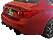 Infiniti Q50 Rear Diffuser Matte Black For 14-17 Infiniti Q50 Stillen