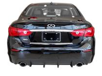 Infiniti Q50 Rear Diffuser Matte Black For 14-17 Infiniti Q50 Stillen