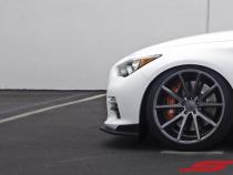 Infiniti Q50 Sport Front Splitter Matte Black For 14-17 Infiniti Q50 Sport Stillen