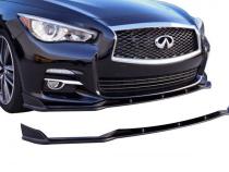 Infiniti Q50 Premium Front Splitter Matte Black For 14-17 Infiniti Q50 Stillen