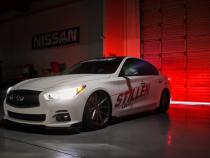 Infiniti Q50 Side Skirts Matte Black For 14-17 Infiniti Q50 Stillen