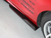 Infiniti Q60 Side Skirts &amp;amp; Rear Corners Matte Black For 17-22 Infiniti Q60 Stillen