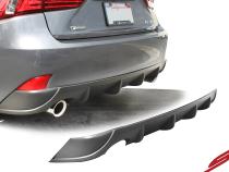 Lexus IS250, IS350 Rear Diffuser Matte Black For 14-2016 Lexus IS250, IS350 Stillen