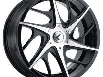Cast Aluminum Wheels Cray 141 B-M 20x8.5 Milled Black 5 on 108/5 on 114.3 Bolt Pattern 35 Offset Kraze Wheels