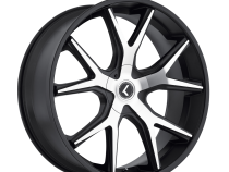 Cast Aluminum Wheels Lusso 190 BM 18x8 Machined Black 5 on 108 Bolt Pattern 40 Offset Kraze Wheels