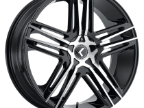 Cast Aluminum Wheels Milano 195 BM 20x8.5 Machined Black 5 on 108 Bolt Pattern 38 Offset Kraze Wheels