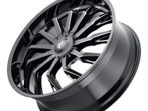 Cast Aluminum Wheels Milano 195 SB 17x8 Satin Black 5 on 108 Bolt Pattern 38 Offset Kraze Wheels