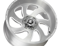 Aluminum Wheels 20x10 M07 BFS Series Brushed Face Silver 5 On 127 Bolt Pattern -19 Offset Off Road Monster