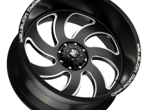 Aluminum Wheels 20x10 M07 BML Series Milled Flat Matte Black 6 On 135 Bolt Pattern -19 Offset Off Road Monster