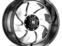Aluminum Wheels 22x12 M07 GBM Series Machined Gloss Black 5 On 139.7 Bolt Pattern -44 Offset Off Road Monster