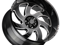 Aluminum Wheels 24x12 M07 GBML Series Milled Gloss Black 6 On 135 Bolt Pattern -44 Offset Off Road Monster