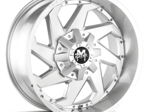Aluminum Wheels 20x10 M09 BFS Series Brushed Face Silver 5 On 114.3/5 On 127 Bolt Pattern -12 Offset Off Road Monster