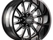 Aluminum Wheels 22x12 M17 GBML Series Milled Gloss Black 5 On 127 Bolt Pattern -44 Offset Off Road Monster
