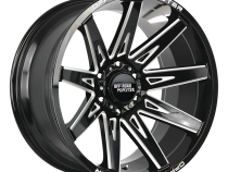 Aluminum Wheels 22x12 M25 GBML Series Milled Gloss Black 5 On 127 Bolt Pattern -44 Offset Off Road Monster