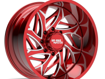 Aluminum Wheels 20x10 M28 RML Series Milled Candy Red 5 On 127/5 On 139.7 Bolt Pattern -19 Offset Off Road Monster