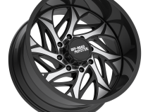 Aluminum Wheels 22x12 M28 GBM Series Machined Gloss Black 5 On 127/5 On 139.7 Bolt Pattern -44 Offset Off Road Monster