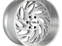 Aluminum Wheels 20x10 M29 BFS Series Brushed Face Silver 5 On 127/5 On 139.7 Bolt Pattern -19 Offset Off Road Monster