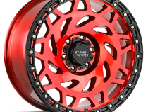 Aluminum Wheels 20x9.5 M50 RBR Series Candy Red/Black Ring 5 On 127 Bolt Pattern -12 Offset Off Road Monster