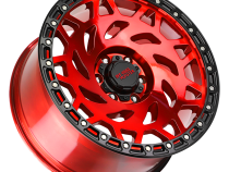 Aluminum Wheels 20x9.5 M50 RBR Series Candy Red/Black Ring 5 On 127 Bolt Pattern -12 Offset Off Road Monster