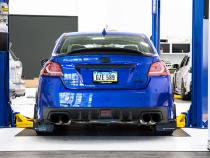 V Style Carbon Fiber Trunk Spoiler 15-Present Subaru WRX/STI OLM Outside Line Motoring