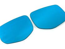 Wide Angle Convex Mirrors w/ Turn Signals Defrosters (Blue) 22-Present Subaru WRX OLM Outside Line Motoring